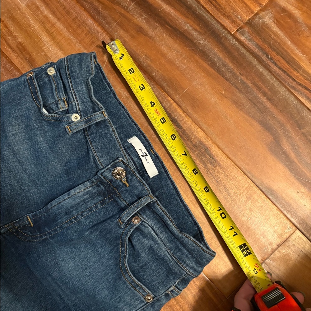 7 For All Mankind High Waist Skinny Jeans Size 26 Blue Denim‎ (0306) - Picture 5 of 9